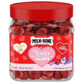 Milk-bone 079100706037 Limited Edition Valentines Tender Hearts Soft And Chewy Dog Treats 18 Ounce