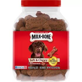 Milk-bone 079100720842 Soft And Chewy Beef Snacks 37 Oz
