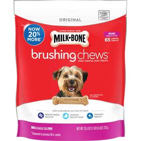 Milk-bone 079100785650 Brushing Chews Daily Dental Dog Treats Mini 65 Count