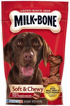 Milk-bone 079100900114 Soft And Chewy Dog Treats Beef Filet Mignon 1ea/5.6 Oz
