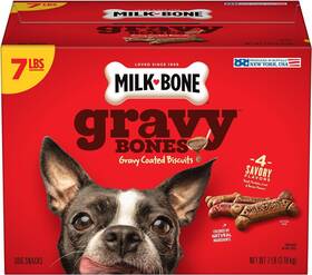 Milk-bone 079100967520 Gravy Bones Dog Treats With 4 Savory Meat Flavors Coated In 7 Pound 01/26