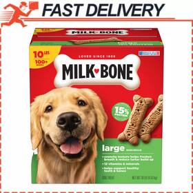 10293684 Milk-bone Original Biscuits Large Dog Treats 10 Lb Crunchy Cleans Teeth Bulk Box
