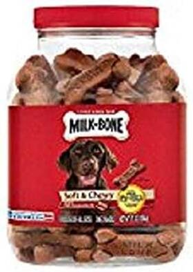 Milk-bone 313104483427 .milk-bone Soft And Chewy Dog Snacks Beef Filet Mignon Recipe 37oz 2-pack 37