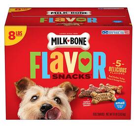 461917 Milk-bone Meat Flavored Snacks Small Crunchy Dog Biscuits 128 Oz