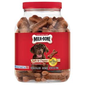 Milk-bone 647166000415 Soft And Chewy Dog Snacks- 2 Pack- 37oz Each Beef Filet Mignon