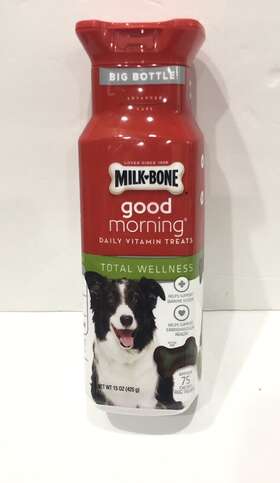 Milk-bone 744110461244 Good Morning Daily Vitamin Dog Treats For Total Wellness 15 Oz