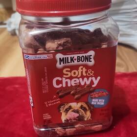 79100489404 Milk-bone Soft And Chewy Dog Snacks Bacon Chicken Biscuits Adult
