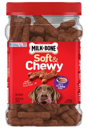 7910050960 Milk-bone Soft And Chewy Dog Treats Beef Filet Mignon Recipe 25 Ounce