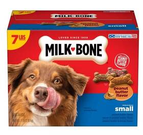 7910053268 Milk Bone Peanut Butter Flavor Biscuits Crunchy Small Dog Treats 7lb