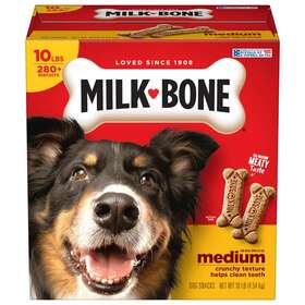 7910092501 Milk-bone Original Dog Biscuits Medium Crunchy Treats 10lbs - 280 Biscuit