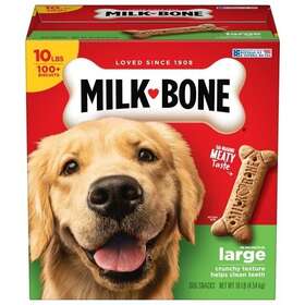7910092502 Milk-bone Original Dog Biscuits Large Crunchy Treats 10 Lbs