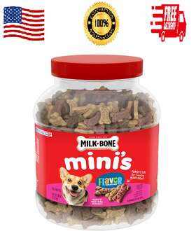 Milk-bone 972670479038 Flavor Snacks Mini Dog Biscuits Flavored Crunchy Treats 36 Oz