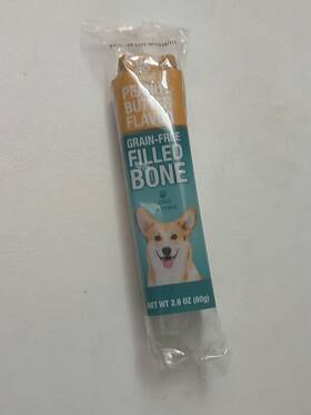 Rf126 Milk-bone Grain-free Filled Dog Treat Peanut Butter Flavor Bones 2.8 Oz