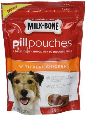 Spppoa093754 Milk-bone Pill Pouches With Real Chicken Aprox. 25 6 Ounce Pack Of 1