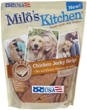 799992 Milos Kitchen Big Heart Pet Chicken Jerky Treats 18 Oz