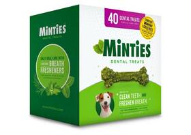 Minties 818145015953 Dental Treats 40ct For All Dog Sizes Help To Clean Teeth And Freshen