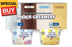 Mix 313096993959 Ice Cream For Dogs Sample Pack - 4 Flavors Peanut Butter Birthday Cake V