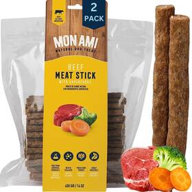 Mon Ami Snacks Saludables 798320832014 Beef Meat Sticks For Dogs With Farm Fresh Vegetables 28 Oz Hum