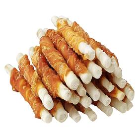 Mon2sun 270424210710 Dog Treats 5 Inch Rawhide Twist Chicken Hide Sticks Suitable For Puppy And