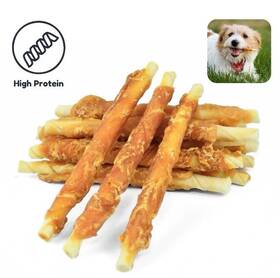 Mon2sun 683125255250 Chicken Wrapped Rawhide Twists 80-ct 5 Inch Dog Treats High Protein Total 29.6 Oz