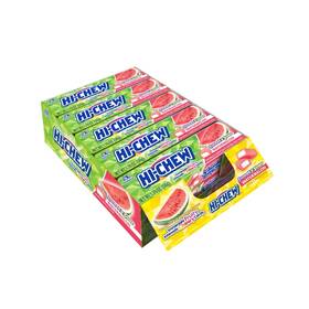 Morinaga America 313054984906 Hi-chew Watermelon Sticks 15-pack Soft And Chewy Candy 1.76oz Each Bulk