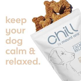 B08dj9x1d6 Mount Ara Chill Bites Calming Dog Treats For Relaxation Made With Peanut Butter Chamomil