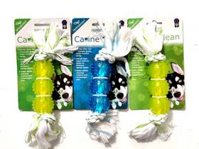 Multipet 784369512748 3 Canine Clean Dental Chew Toy Massages Gums. Spearmint