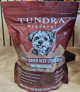 My Tundra Dog 860014203800 4 Oz Freeze Dried Beef Liver Bites