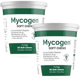 B0bz3l3bln Mycogen Soft Chew For Dogs - 8 Mushroom Blend Immune Support 120 Chews