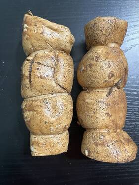 Mypetshop 611138313186 2 Pk Tough Long Lasting Beef Cheek Rolls Non Rawhide Pnut Butter