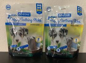 N-bone 657546800535 2x Jumbo Puppy Teething Sticks Treats All Natural Digestible Soothes Pain
