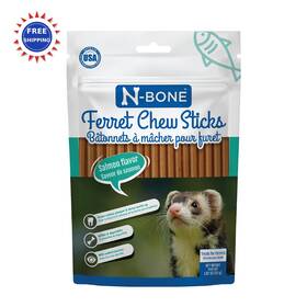 800993 N-bone Chew Sticks Salmon Flavor 1.87 Ounce Pack Of 1 Ferret 1.87-oz Natural