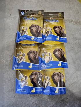 801112 N-bone 5.5-ounce Yogurt And Banana Dental Chew Treats For Dogs Large