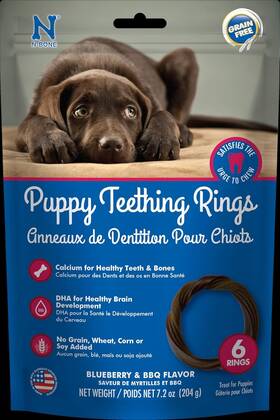 Nb701245 N-bone Puppy Teething Rings Grain-free 7.2 Ounce Pack Of 1 Natural