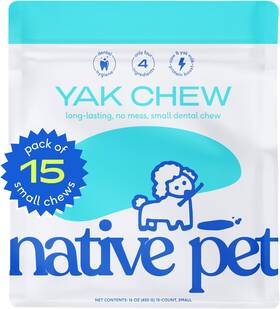 Native Pet 445001395343 Long Lasting Yak Chews For Aggressive Chewers - 15 Small Native Pet 445001395343 Long Lasting Yak Chews For Aggressive Chewers - 15 Small