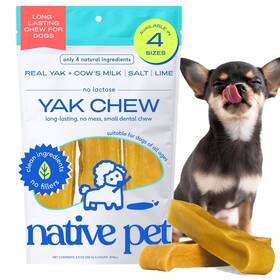 Native Pet 850021840099 Yak Cheese Himalayan Dog Chews - Long Lasting Dental Sticks For Small Breeds