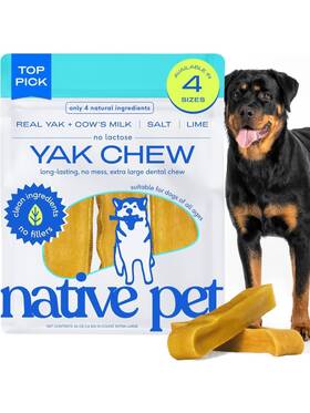 Native Pet 850021840228 Yak Cheese Himalayan Dog Chews Xlarge - Long Lasting Dental Sticks Fo Native Pet 850021840228 Yak Cheese Himalayan Dog Chews Xlarge - Long Lasting Dental Sticks Fo