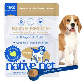 Native Pet 850065295114 Bone Broth For Dogs And Cats - Turkey Powder Dog Food T