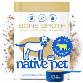 Native Pet 860003115275 Bone Broth For Dogs And Cats 4.75oz - Dog Powder Food Toppers Native Pet 860003115275 Bone Broth For Dogs And Cats 4.75oz - Dog Powder Food Toppers