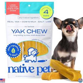 B078wx72px Native Pet Himalayan Yak Cheese Dog Chews - Long Lasting Dental Sticks For Small Breeds