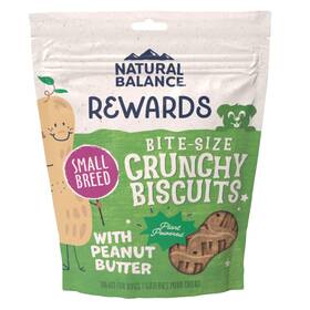 2363301462 Natural Balance Small Breed Peanut Butter Dog Treats Crunchy Biscuits 8 Ounce Pack
