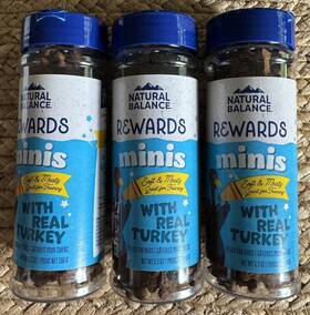 3x-turkey Natural Balance 723633852197 Grain-free Dog Training Treats Mini Rewards Exp. 3/2025