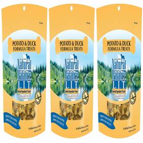 B00dzsbgk2 Natural Balance Limited Ingredient Dog Treats Potato Duck Formula 14 Oz 3 Pack