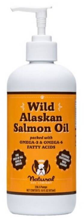 Nd-waso-16 Natural Dog Company Wild Alaskan Salmon Oil For Dogs 16 Fl. Oz