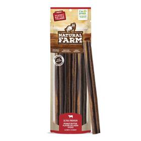 Natural Farm 810115900498 Peanut Butter Flavor Collagen Sticks For Dogs 12 Inch 5 Pack Long-lasting