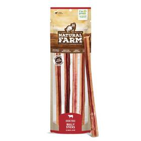 Natural Farm 810115902317 Odor-free Bully Sticks 12 Inch 8oz All-natural Long-lasting Chews 10