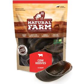 Natural Farm 850002762365 Cow Hooves 6 Pack Odor-free All Sourced From Farm-raised