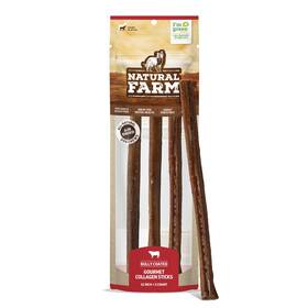 Natural Farm 850024882317 Bully Coated Collagen Sticks 12 Inch 3 Pack Real Beef 95% N