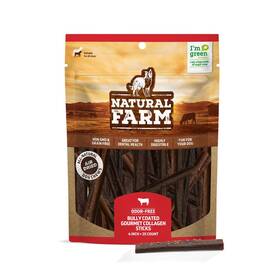 Natural Farm 850024882454 Bully Coated Collagen Sticks 4 Inch 25 Pack Real Beef 95%