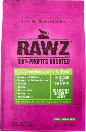 Natural Pet Fod 744759190109 Dehydrated Chicken Turkey And Recipe Meal Free Dry Cat Food 7.8